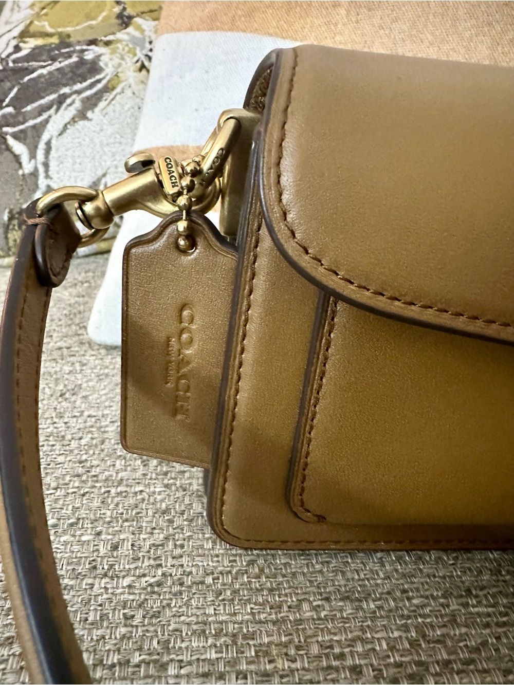 Coach Tabby 20 Crossbody Bag & Wallet Set Honey Brown Leather With Dust Bag - Picture 17 of 17
